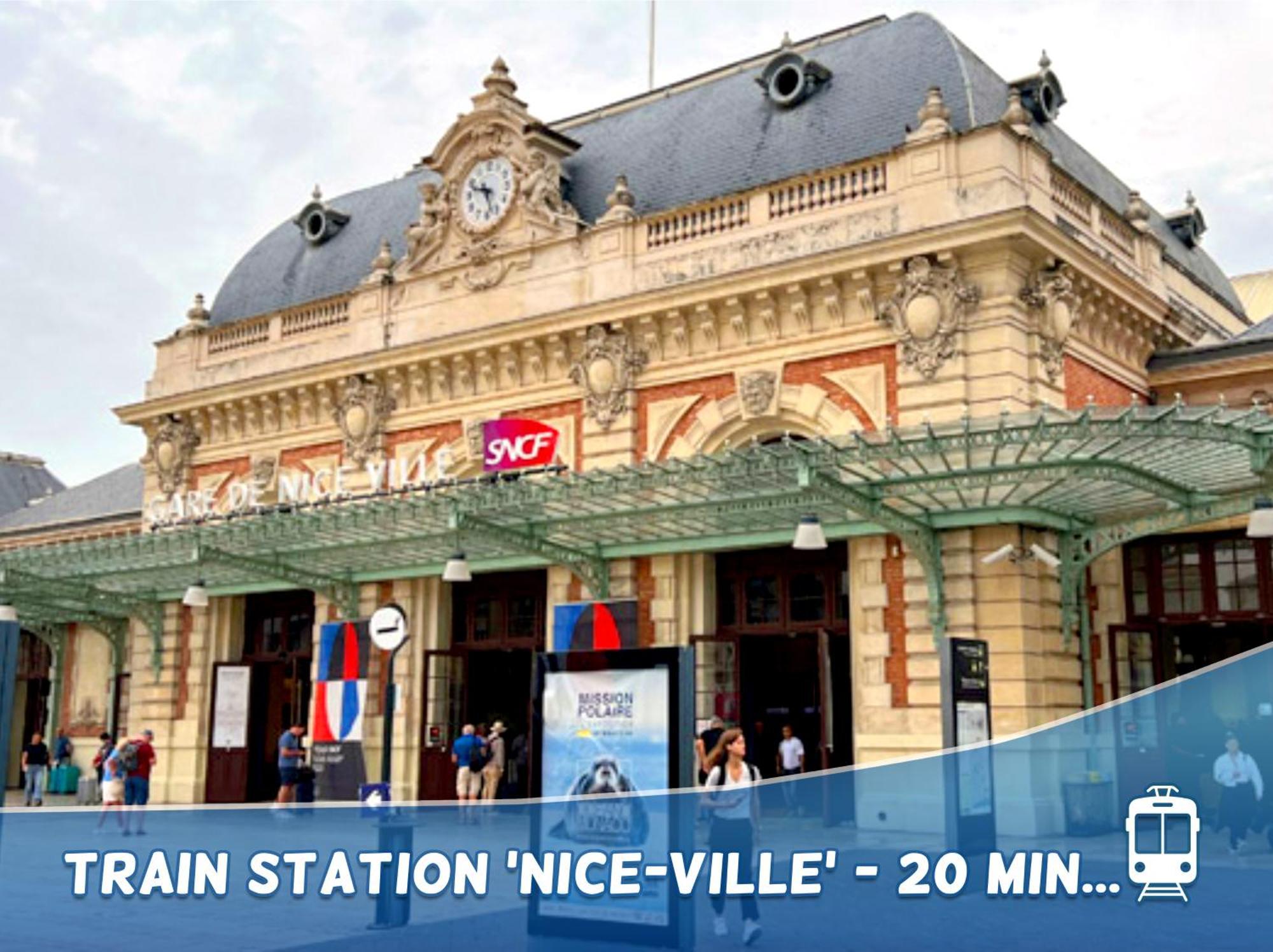 1 Min To The Beach Apartment - Kitchen - Tramway - Air Conditioner - Wifi - Promenade Des Anglais Nizza Exterior foto