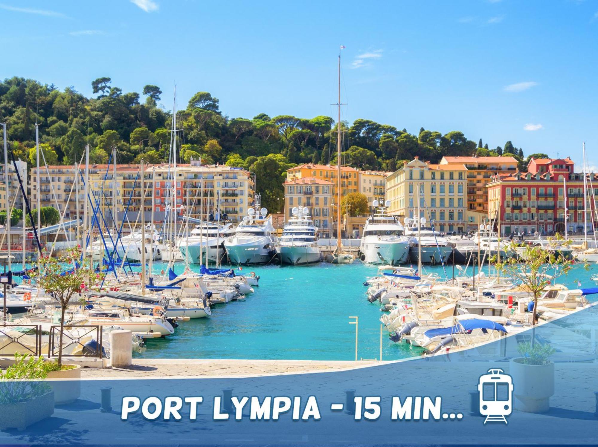 1 Min To The Beach Apartment - Kitchen - Tramway - Air Conditioner - Wifi - Promenade Des Anglais Nizza Exterior foto